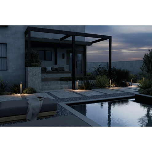 Independence 12 AC/DC 2.75 watt Textured Black Curved Path Light in 3000K